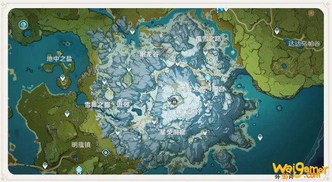 原神龙脊雪山地图怎么开启