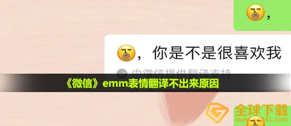 微信聊天表情汉语翻译不出来是怎么回事,emm表情翻译不出来缘故
