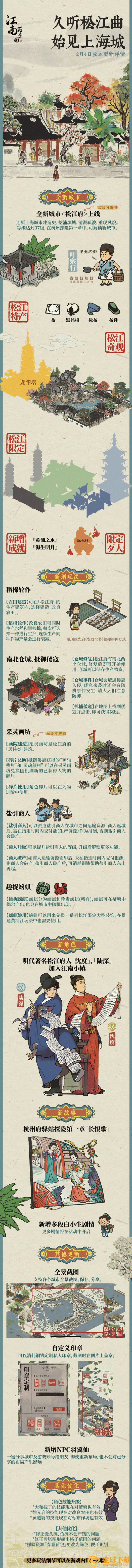 《江南百景图》1.4.0新版本松江府新增内容一览