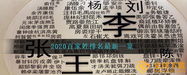 2020百家姓大全排表前100有什么（2020百家姓排名公布）