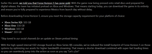 《极限竞速：地平线5》开启预载XS/Steam版本，斧牛加速器送上配置要求